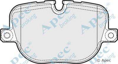 APEC BRAKING pad1729 -  Комплект тормозных колодок, дисковый тормоз